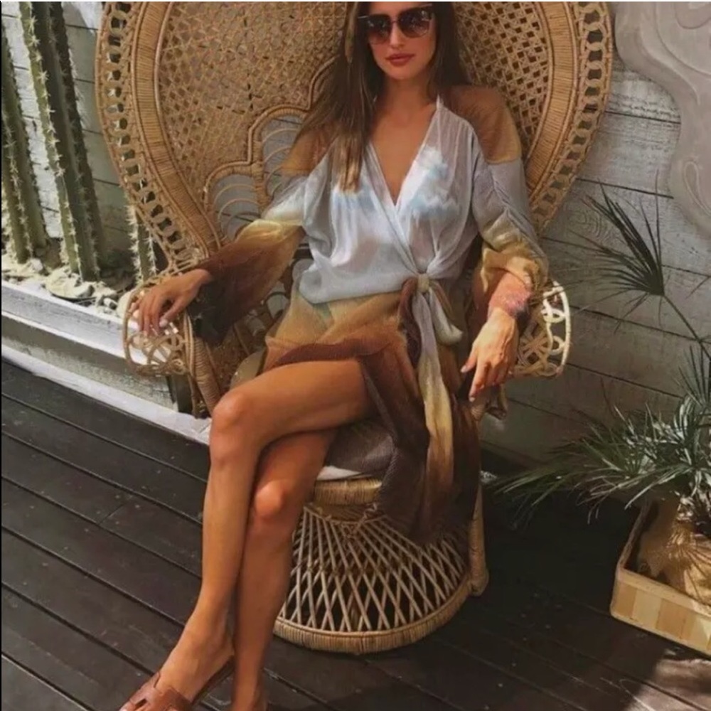 GORGEOUS ZARA NWT Pleated Metallic Dress - Picture 6 of 8